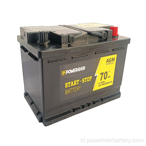 12V 70Ah asam timbal AGM mulai menghentikan baterai